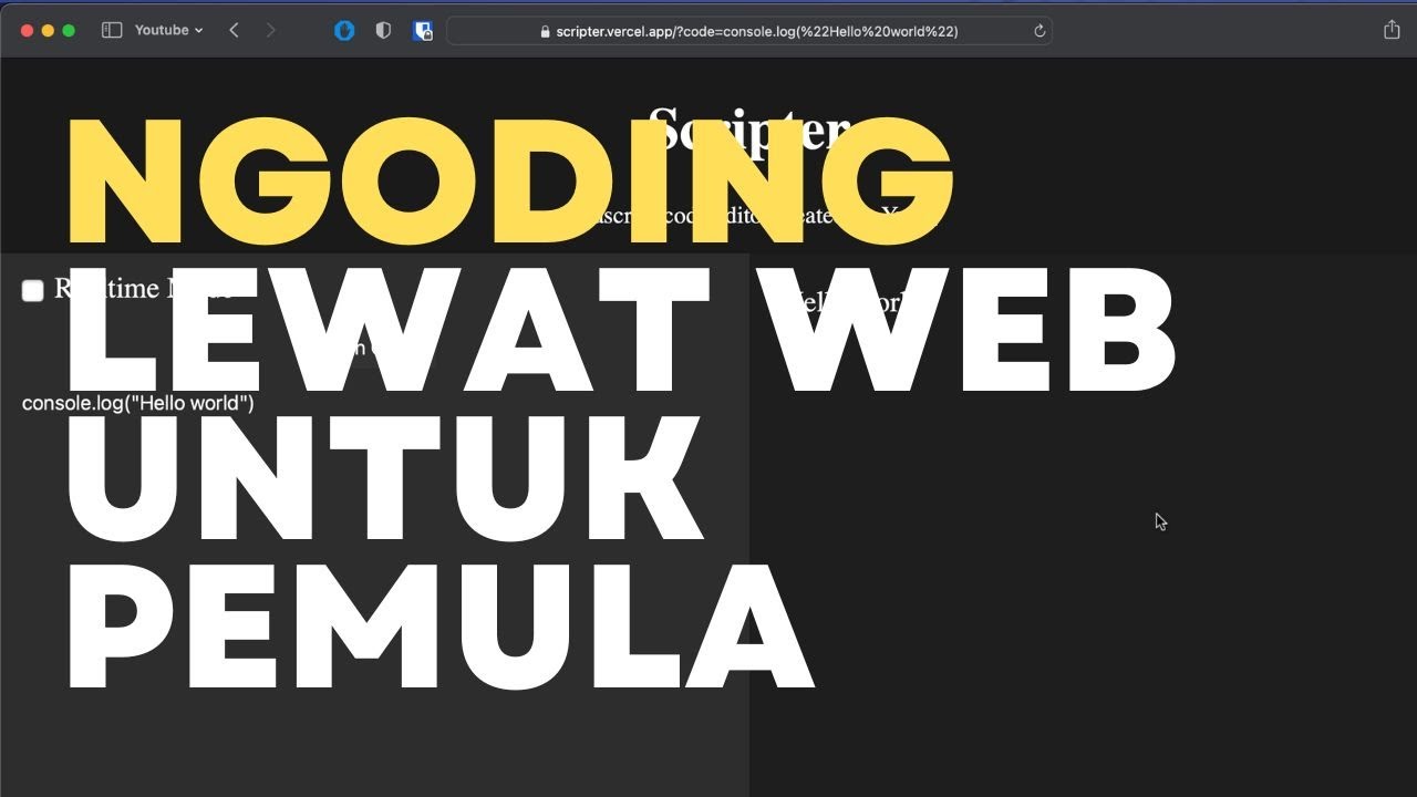 Editor coding gratis untuk Pemula Belajar 👨🏻‍💻 - YouTube