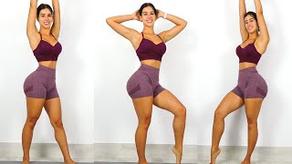 Slim Stomach, Round Butt, and Sexy Legs Home Workout (No Equipment Needed)! image