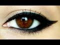 5 different winged Liner For Beginners/small winged,long winged,double winged liner tutorial