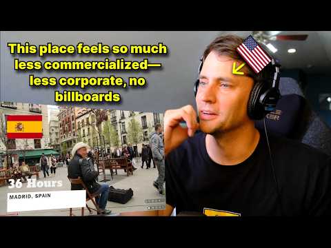 American reacts to Madrid, Spain