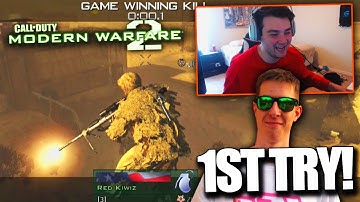 I HIT A TRICKSHOT FIRST TRY! - MW2 3rd Person Trickshotting (Raves Gets Sexual!)