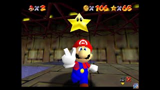 Super Mario 64 - Dire, Dire Docks - Pole-Jumping For Red Coins (No Poles) + One Hundred Coins!