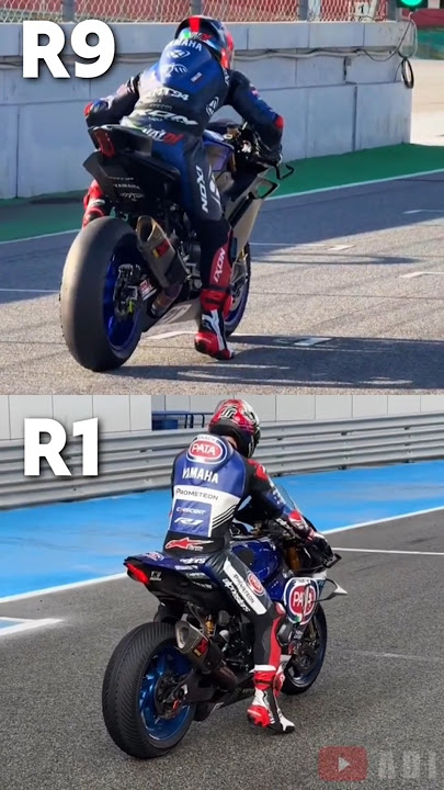 Yamaha R9 vs R1 - LAUNCH CONTROL *PURE SOUND*