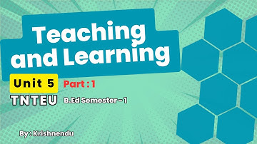 Teaching and Learning Unit 5 TEACHING AS A PROFESSION  (Part 1)