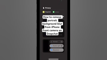 Remove portrait blur from Snapchat front or back camera #snapchat please subscribe to my YouTube