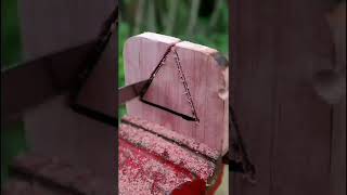 How To Make Wooden Play Button,Easy To Make -Diy#Shorts