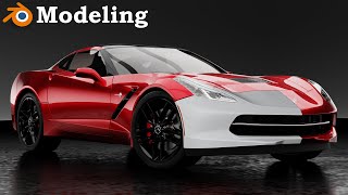 Blender Car Modeling Tutorial - Chevrolet Corvette Front Bumper Base Mesh ❴ Ep : 04 ❵