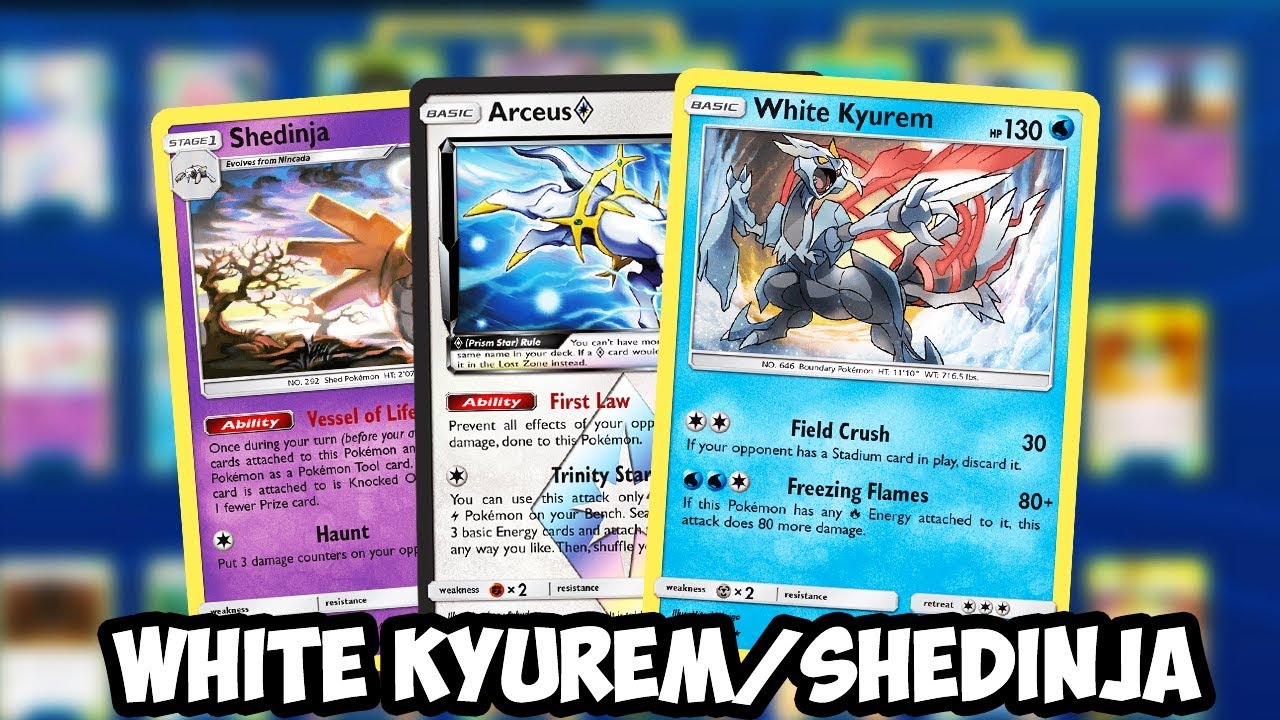 White Kyurem is Crazy! Arceus/Shedinja Deck, Anti FIRE & Deny Prize Cards  PTCGO - YouTube