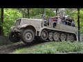 SdKfz 9 Famo going offroad through the wood