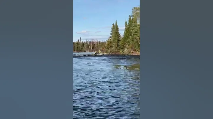 Shooting the rapids at Artery Lake
