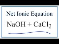 Spectator Ions and Ionic Equations