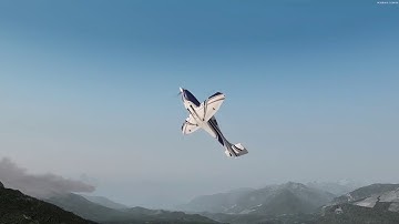 Prepar3D v4.3 short flight around Concrete Mun ending with a crash (of the plane)