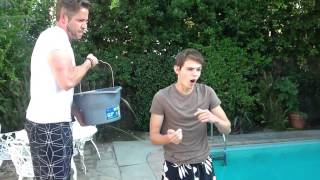 Robbie Kay and Sean Maguire complete the ice bucket challenge for ALS