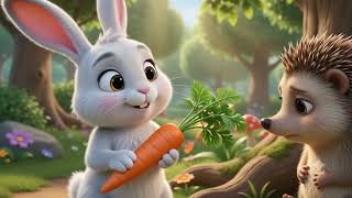 🐰 The Rabbit Who Shared His Carrot | Heartwarming Kids Cartoon