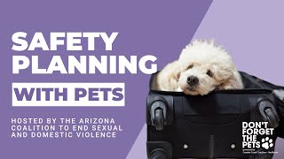 Safety Planning with Pets – Don't Forget the Pets