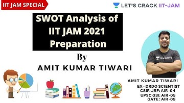 SWOT Analysis of IIT JAM 2021 Preparation | IIT JAM Special | Amit Kumar Tiwari