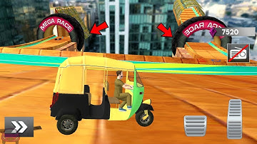 Tuk Tuk Rickshaw 3D Stunt: Free Stunt Games 2021 Gameplay- iOS & Android #1