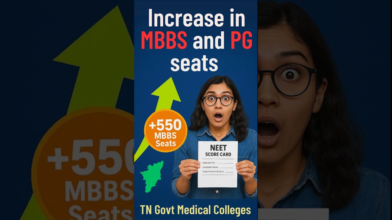 📈 Exciting News: More MBBS & PG Seats in Tamil Nadu's Govt Medical Colleges! 🎓 
