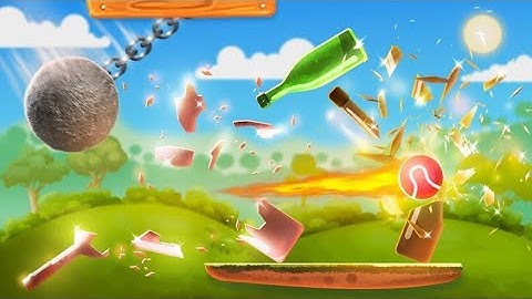Bottle Shooting Game | Knockdown Bottle Great Fun and Slingshot #games