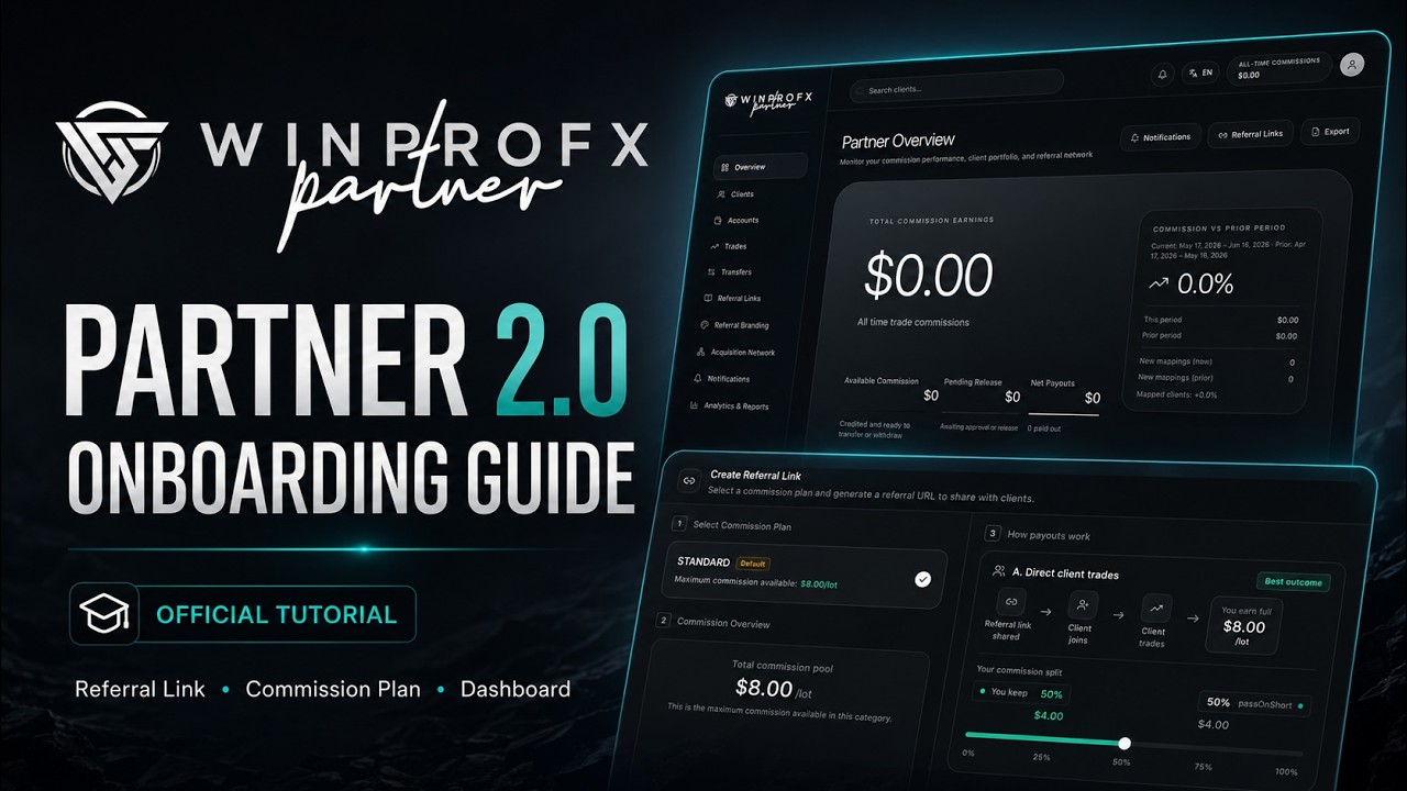 Winprofx Interface WINPROFX PARTNER 2.0 Onboarding Guide | Referral Link And Commission ...