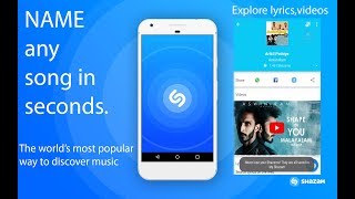 How to discover music or videos around you |SHAZAM screenshot 1