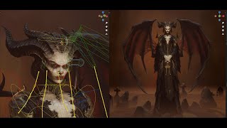 Blender 3.4   Lilith  Fanart Character modeling
