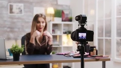 Influencer Recording Tutorial Stock Video