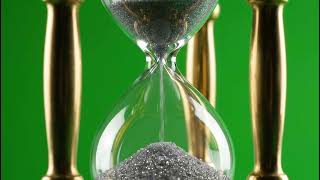 Realistic Hourglass Sand Timer Green Screen Overlay for Time Effects