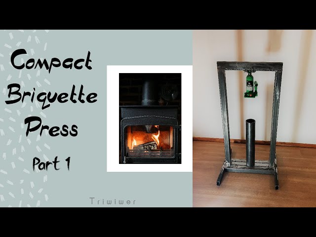 DIY Compact Briquette Press - New Smaller And Better Version (2022