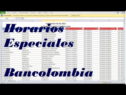 Horarios Especiales Para Fin De Año - Bancolombia - Bancolombia Horario Extendido - Horario