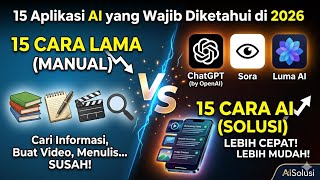 15 Aplikasi AI Paling Canggih di 2026! (Wajib Tahu agar Tidak Ketinggalan)