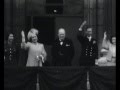 King george vi and winston churchill celebrate ve day