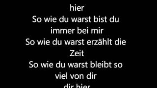 Video thumbnail of "Unheilig-So wie du warst (Lyrics)"
