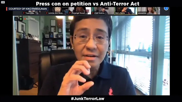 Press conference on the petition vs the Anti-terror Law