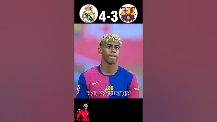 Real Madrid vs Barcelona 4-3 | Kylian Mbappe x Lamine Yamal 🥶 #football​ #shorts​