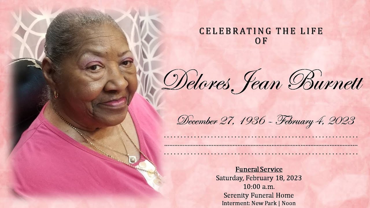Delores Funeral Service YouTube