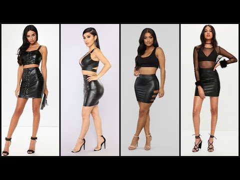 Soo expensive and Designer shine Leather Mini Skirt Outfit Idea's 2021-22