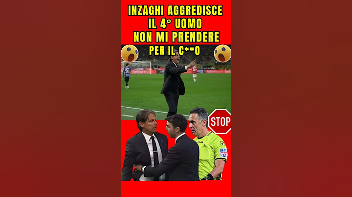 🔥INZAGHI AGGREDISCE IL 4° UOMO DURANTE LA PARTITA INTER-MILAN 0-3: "A ME NON MI PRENDI PER IL C**O!"