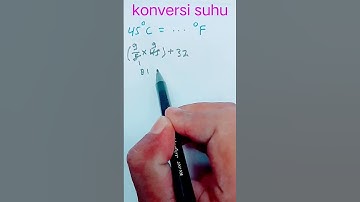 konversi suhu celcius ke Fahrenheit #suhu #celcius #fahrenheit