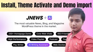 How to Install JNews Theme | How to Activate JNews Theme and Demo Import