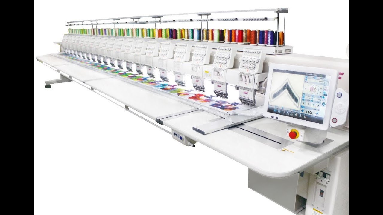SUNSTAR SWF/SB7 Series [ Standard embroidery machine ] - YouTube