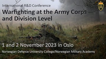 International R&D Conference – Warfighting at the army corps and division level