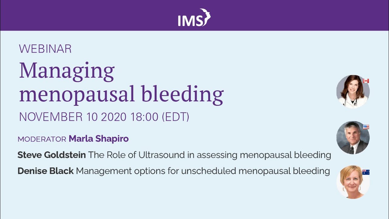 Managing menopausal bleeding 