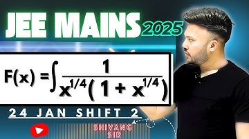 JEE MAIN PYQ 2025 ( 24 Jan- shift 2 )  || Integration  PYQ 2025 || IIT JEE Class12 MATHS #JEE2025