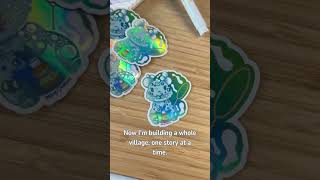 Your sign to chase your dreams even if they are scary💖#smallbusiness  #sticker #art #worldbuilding