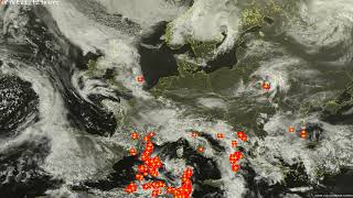 Sat24 lightning video impression for Sunday, April 7, 2019