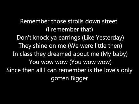 Justin Bieber -Bigger- Lyrics On Screen