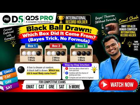 Black Ball Drawn: Which Box Did It Come From? (Bayes Trick, No Formula)