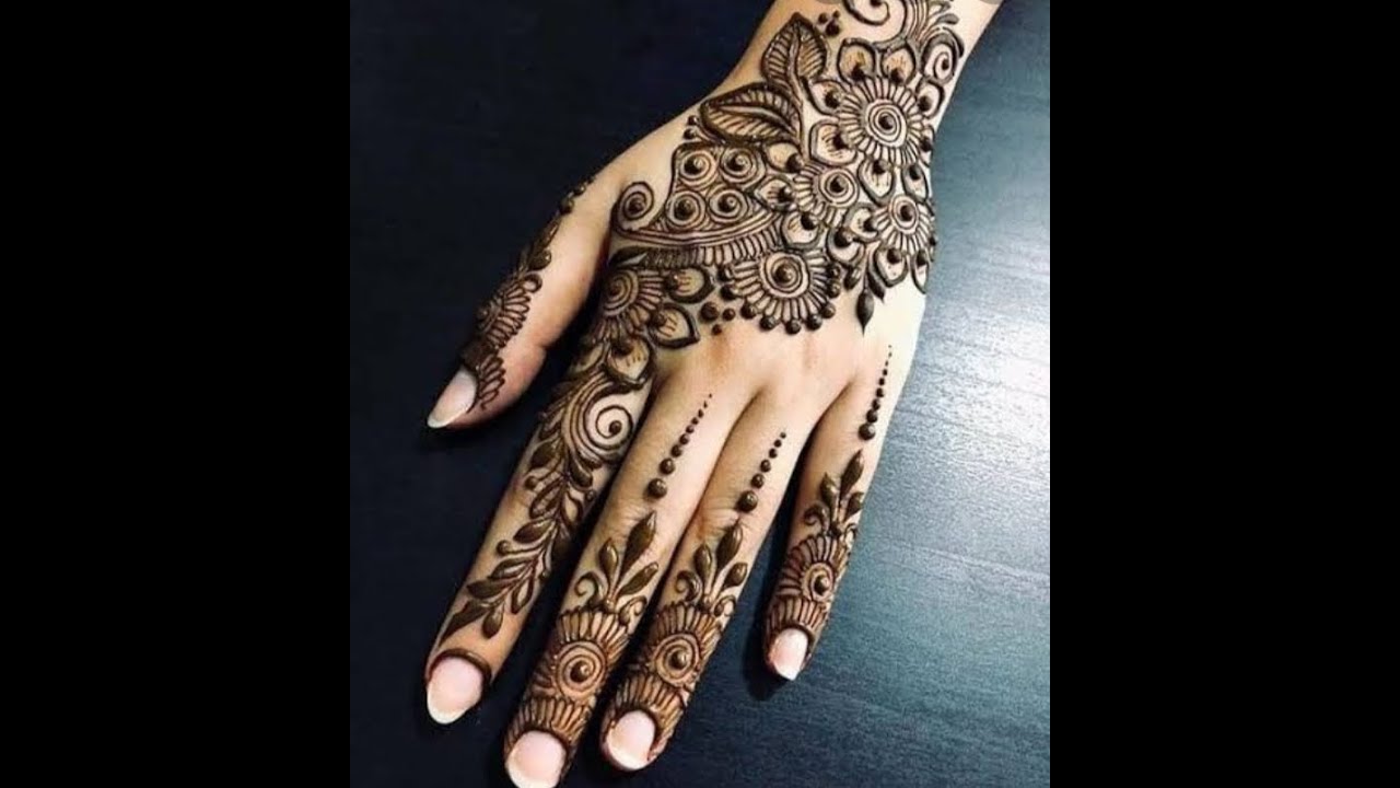 Very Stylish Henna Mehndi Design For Back Hand Beautiful Mehandi Design Youtube