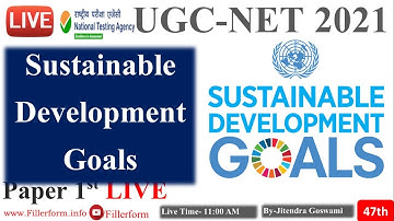11:00 AM #47 Sustainable Development Goals By Jitendra Goswami| PDE Full in Hindi | UGC-NET exam pap